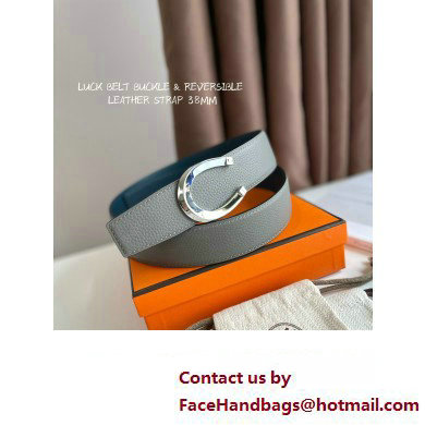 Hermes Luck belt buckle  &  Reversible leather strap 38 mm 10 2023